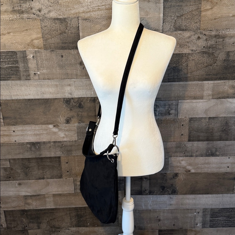 Faux Suede Crossbody
